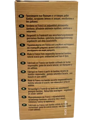 OCB Bamboo Slim Rolling Paper Box – 50 Booklets