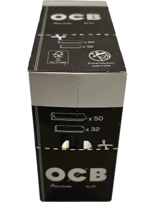 OCB Slim Premium Box – 50 carnets
