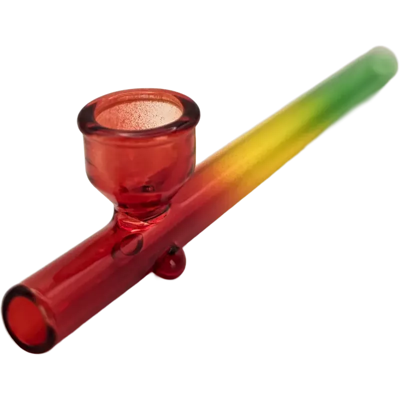 Kawumm Rainbow Edition Glas-Handpfeife mit Standfüssen – 140 mm