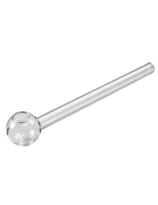 Pipe à huile et à dab en verre transparent – 150 mm