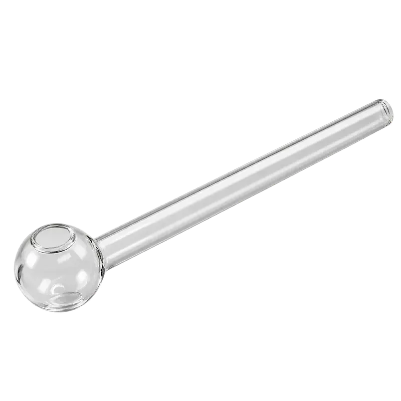 Öl- und Dab-Pfeife aus Klarglas – 150 mm
