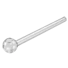Öl- und Dab-Pfeife aus Klarglas – 150 mm