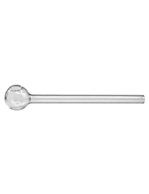 Öl- und Dab-Pfeife aus Klarglas – 150 mm