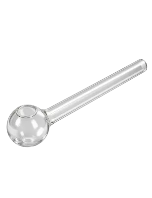 Pipe à huile et à dab en verre transparent – 120 mm