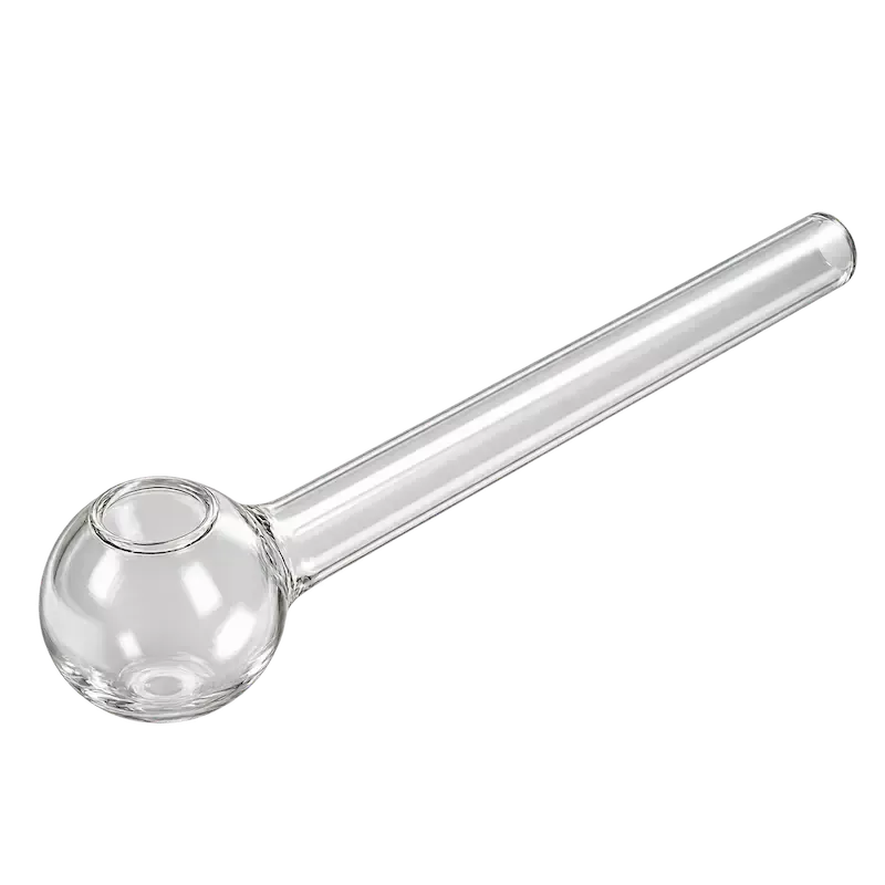 Pipa per oli e dab in vetro trasparente – 120 mm