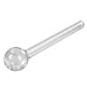 Öl- und Dab-Pfeife aus Klarglas – 120 mm