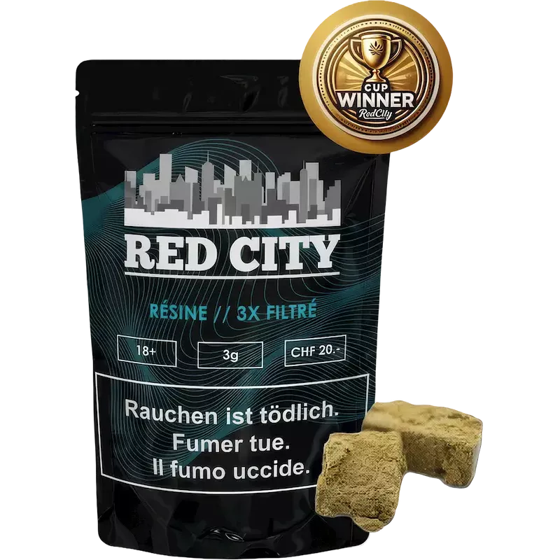 Red City 3x Filtré dreifach gefiltertes CBD-Harz – 3 g