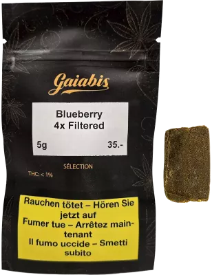 Gaiabis Blueberry 4x Filtered CBD-Hash – 5 g / 10 g