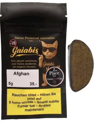 Gaiabis Afghan Hash CBD 28,5 % – 5 g / 10 g