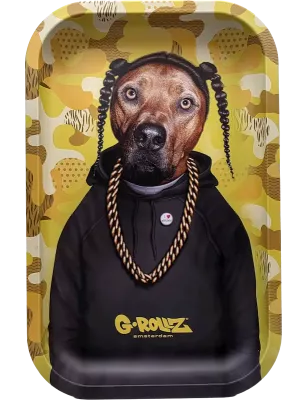 G-Rollz Pets Rock Rap Double-Sided Rolling Tray – Small – 27.5 × 17.5 cm