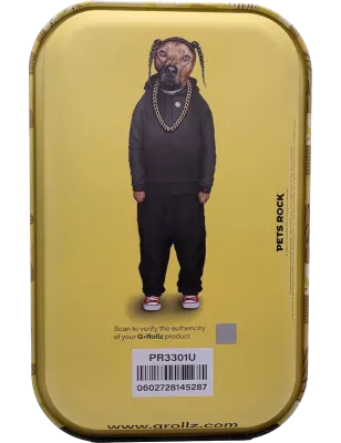 G-Rollz Pets Rock Rap Plateau à rouler double face – Small – 27,5 × 17,5 cm