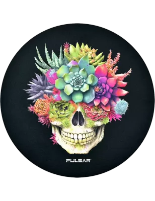 Pulsar Dab Mat Skull Protective Mat – Ø 20 cm