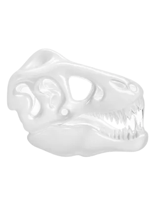 Hemper Jurassic Spark Skull Mattierte Glashandpfeife – 10,7 cm