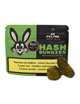 Hash Bunnies Bubble Gum 4-fach gefiltertes CBD-Hasch – 2 g / 7 g