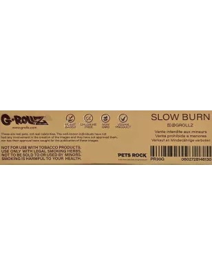 G-Rollz Pets Rock “Rap” – Unbleached King Size Slim Papers + Tips