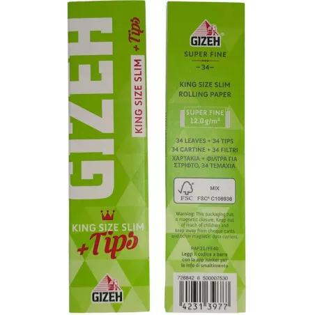 Gizeh – King Size Slim Super Fines + Tips