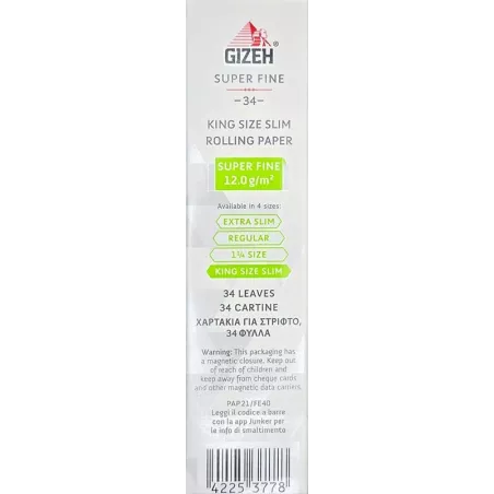 Gizeh – King Size Slim Super Fines