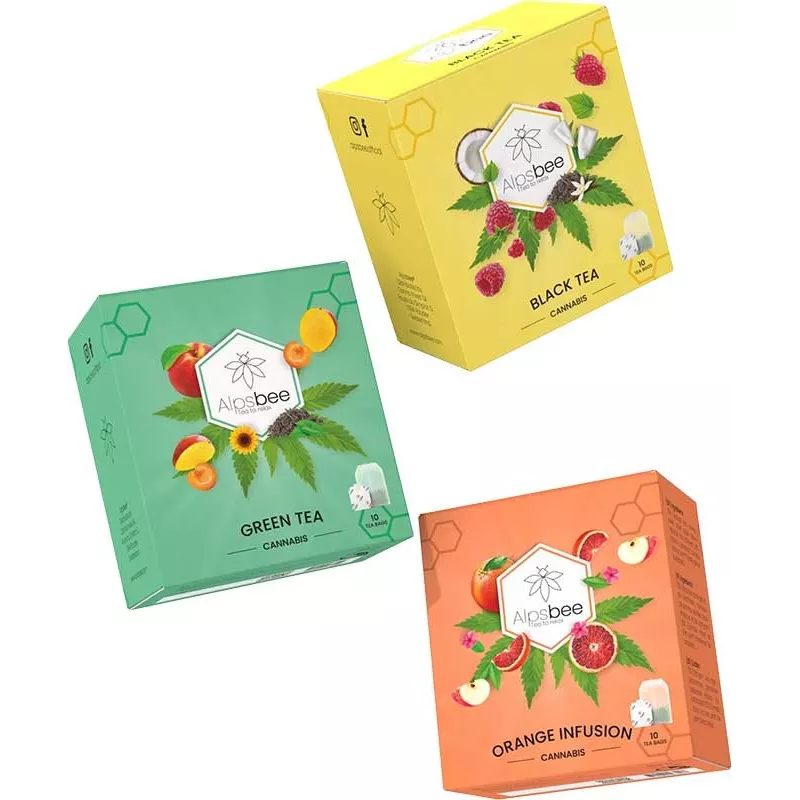 Alpsbee – Cannabis Tee Kollektion (3 Sorten) Alpsbee – Cannabis Tee Kollektion (3 Sorten)