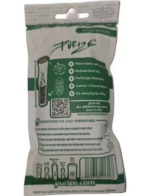 Purize – Conical Xtra Slim Filtres Charbon Actif 50 pièces