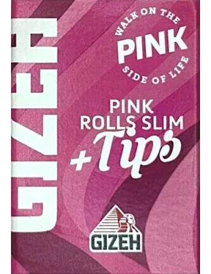 Gizeh – Pink Rolls Slim Extra Fein + Tips 5 m