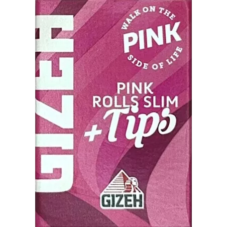 Gizeh – Pink Rolls Slim Extra Fein + Tips 5 m