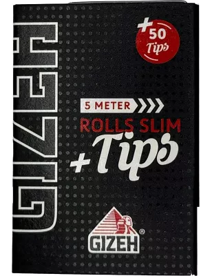 Gizeh – Black Rolls Slim Extra Fine + Tips 5 m