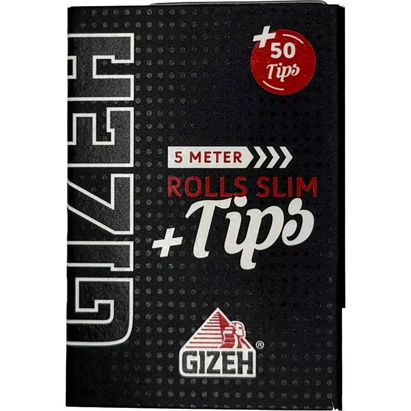 Gizeh – Black Rolls Slim Extra Fine + Tips 5 m