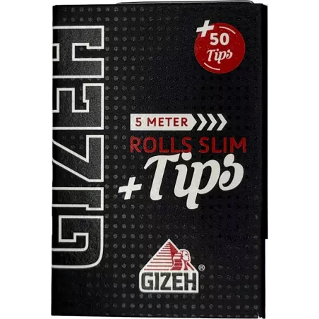 Gizeh – Black Rolls Slim Extra Fine + Tips 5 m