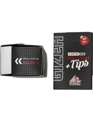 Gizeh – Black Rolls Slim Extra Fine + Tips 5 m