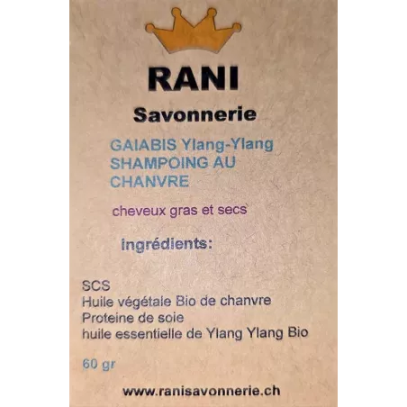 Rani Savonnerie – Shampoing Ylang-Ylang Chanvre