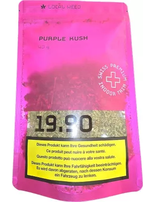 Local Weed – Purple Kush CBD Trim Indoor