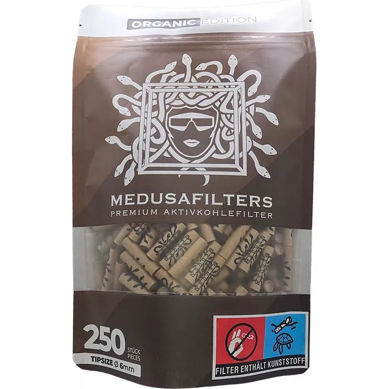 Medusafilters – Filtres Charbon Actif 6 mm (250 pièces) Organic