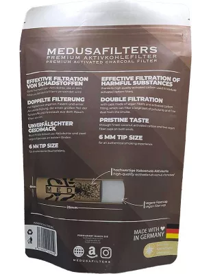 Medusafilters – Filtres Charbon Actif 6 mm (250 pièces)