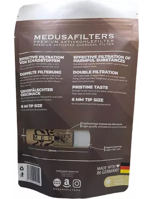 Medusafilters – Filtri a carbone attivo 6 mm (250 pezzi) Organic
