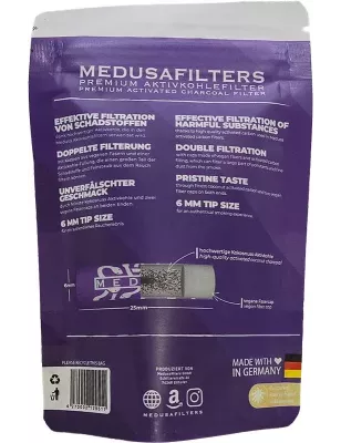 Filtres Charbon Actif Medusafilters - Sachet de 50 Pièces Violet