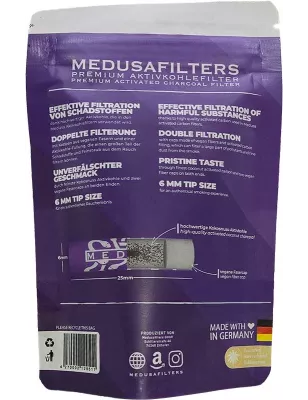 Medusafilters Aktivkohlefilter – Beutel mit 50 Stück