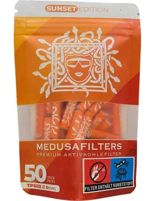 Filtres Charbon Actif Medusafilters - Sachet de 50 Pièces Sunset