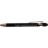 Gaiabis – Stylo Métallique Noir Gravé