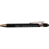 Gaiabis – Stylo Métallique Noir Gravé