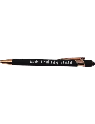 Gaiabis – Stylo Métallique Noir Gravé