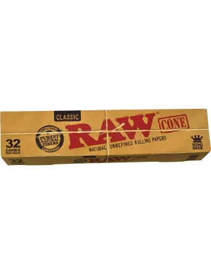 RAW – Classic Kingsize Cones Pre-rolled Cones x32