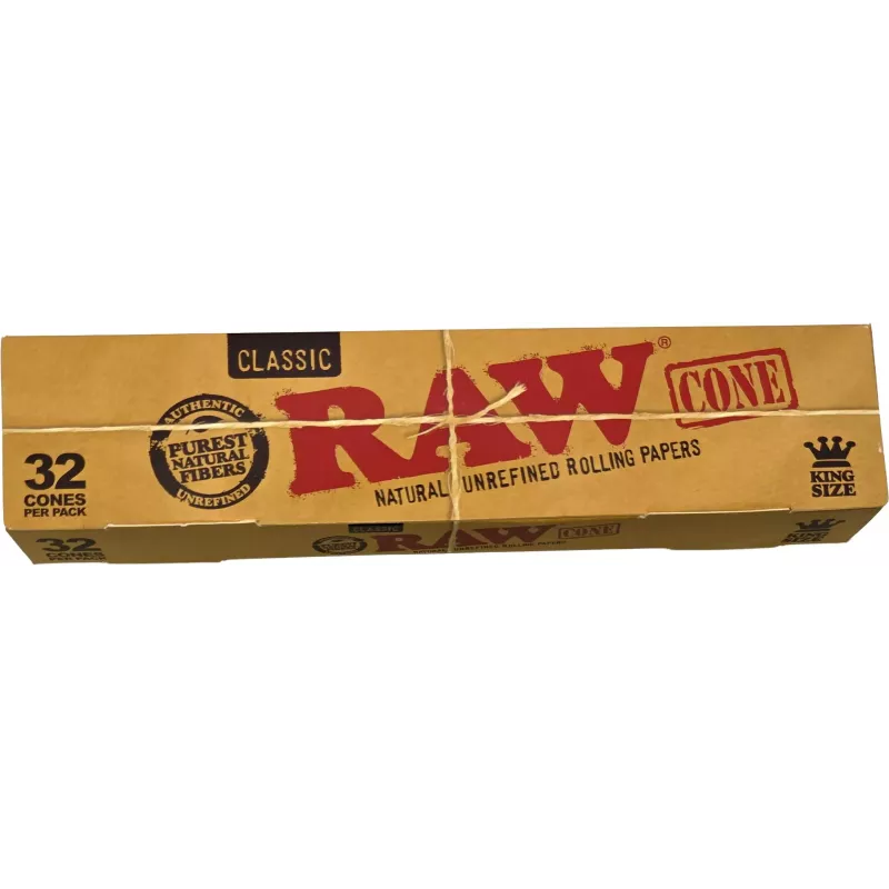 RAW – Classic Kingsize Cones Pre-rolled Cones x32