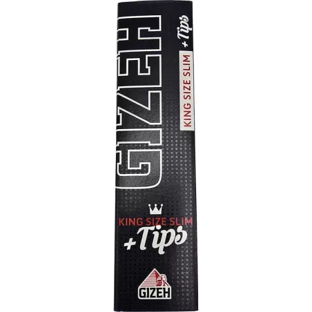 GIZEH – Black King Size Slim + Tips