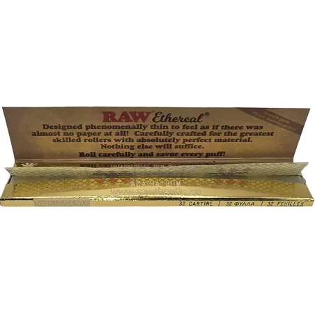 RAW – Ethereal King Size Slim ultradünne Blättchen