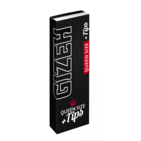GIZEH BLACK® – Queen Size + Tips Extra Fine