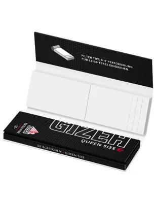 GIZEH BLACK® – Queen Size + Tips Extra Fine