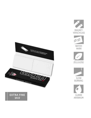 GIZEH BLACK® – Queen Size + Tips Extra Fine