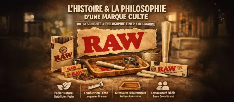 Raw : l’histoire et la philosophie d’une marque devenue culte chez les amateurs d’accessoires fumeurs
