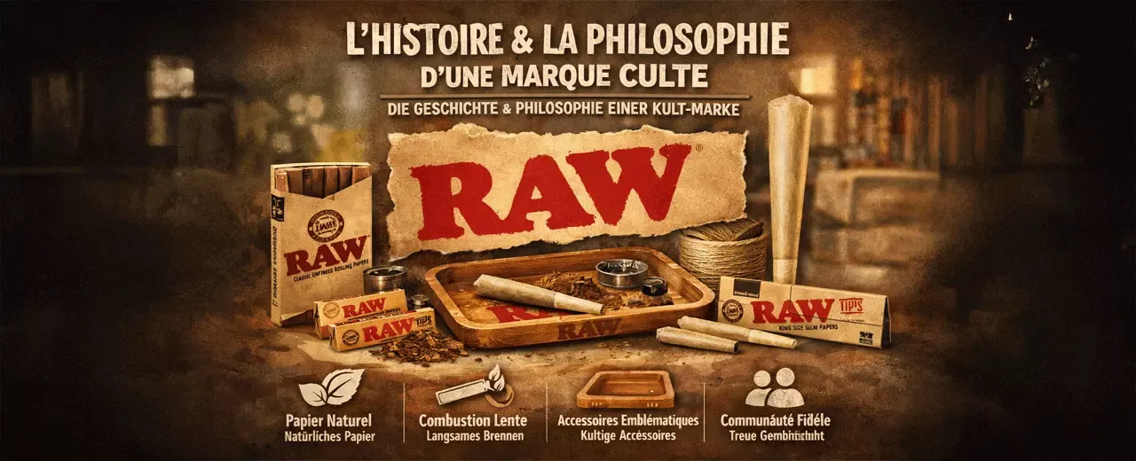 Raw : l’histoire et la philosophie d’une marque devenue culte chez les amateurs d’accessoires fumeurs
