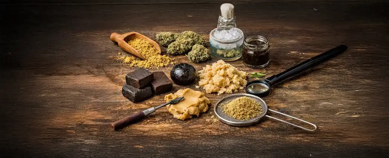 Die verschiedenen Formen von CBD-Pollen und -Hasch: Texturen, Herstellungsarten und Verwendung verstehen